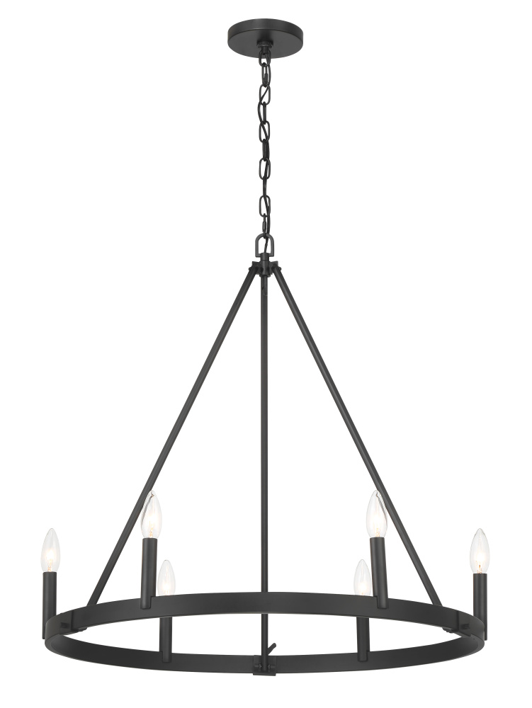 6 LIGHT CHANDELIER