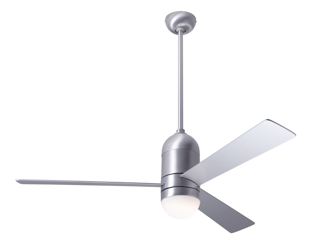 Cirrus DC Fan; Brushed Aluminum Finish; 50" White Blades; 17W LED; Remote Control