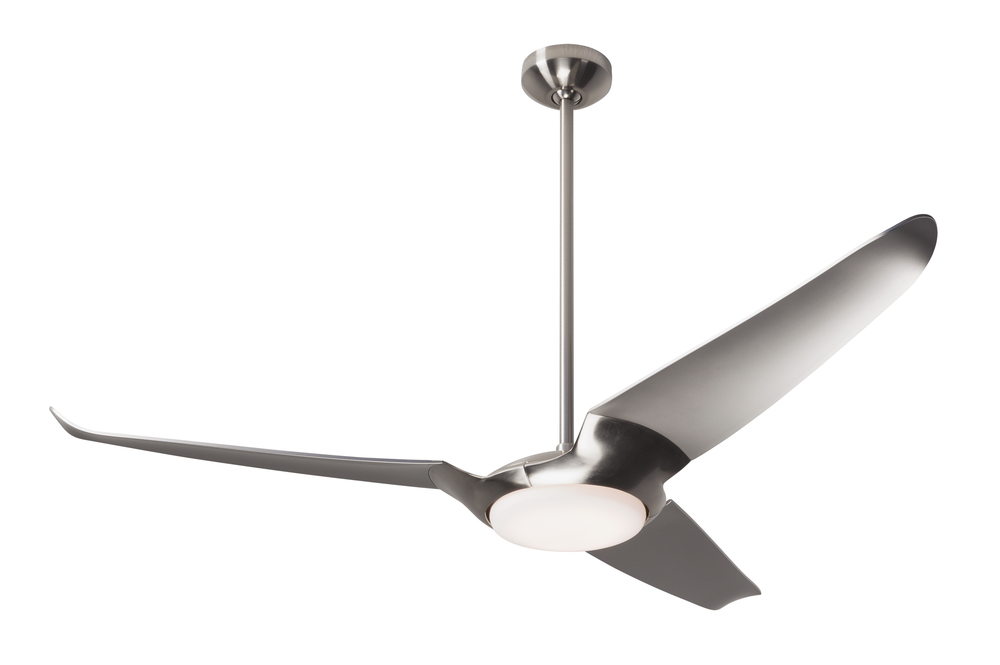 IC/Air (3 Blade ) Fan; Bright Nickel Finish; 56" Dark Blades; 20W LED; Remote Control