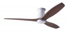 Modern Fan Co. ARB-FM-GW-54-MG-NL-WC - Arbor Flush DC Fan; Gloss White Finish; 54" Mahogany Blades; No Light; Wall Control