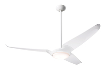 Modern Fan Co. IC3-GW-56-NK-570-RC - IC/Air (3 Blade ) Fan; Gloss White Finish; 56" Nickel Blades; 20W LED; Remote Control