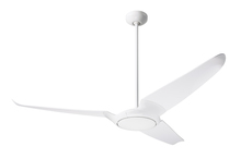 Modern Fan Co. IC3-GW-56-NK-NL-WC - IC/Air (3 Blade ) Fan; Gloss White Finish; 56" Nickel Blades; No Light; Wall Control