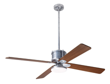 Modern Fan Co. IND-GV-50-MG-272-WC - Industry DC Fan; Galvanized Finish; 50" Mahogany Blades; 20W LED Open; Wall Control