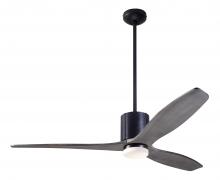 Modern Fan Co. LLX-DBBK-54-GY-271-WC - LeatherLuxe DC Fan; Dark Bronze Finish with Black Leather; 54" Graywash Blades; 17W LED; Wall Co