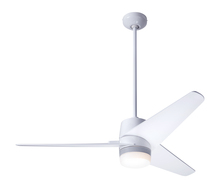 Modern Fan Co. VEL-GW-48-DK-853-WC - Velo DC Fan; Gloss White Finish; 48" Dark Blades; 17W LED; Wall Control