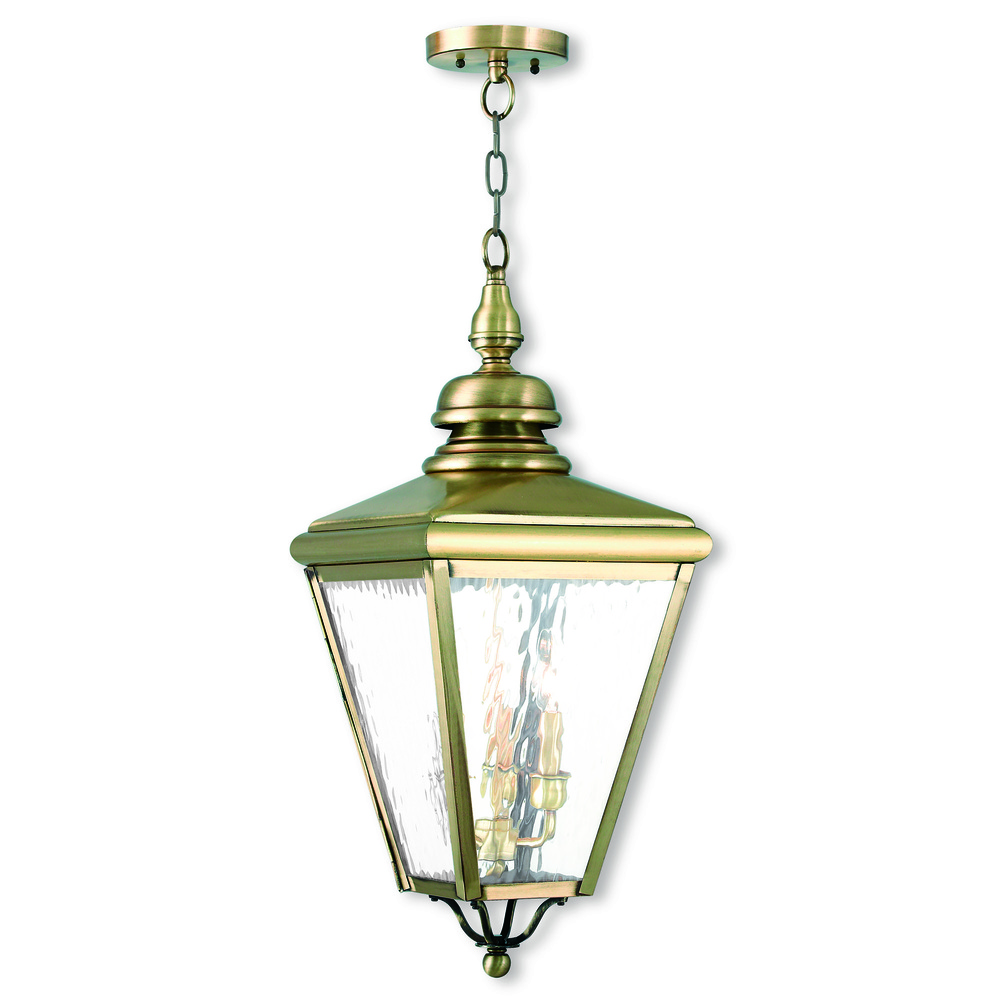 3 Light AB Outdoor Chain-Hang Lantern
