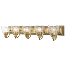Livex Lighting 17075-01 - 5 Lt Antique Brass Vanity Sconce