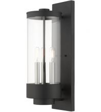 Livex Lighting 20724-14 - 3 Lt Textured Black Outdoor Wall Lantern