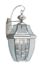 Livex Lighting 2351-91 - 3 Light BN Outdoor Wall Lantern