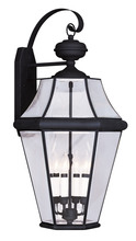 Livex Lighting 2366-04 - 4 Light Black Outdoor Wall Lantern