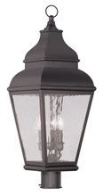 Livex Lighting 2606-07 - 3 Light Bronze Outdoor Post Lantern