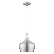 Livex Lighting 41186-66 - 1 Lt Brushed Aluminum Mini Pendant