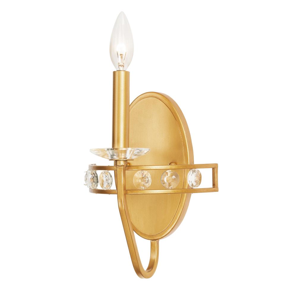 Monroe 1-Lt Sconce - Antique Gold