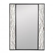 Varaluz 380MI30BMBFG - Estela 30x40 Rectangular Wall Mirror - Matte Black/French Gold