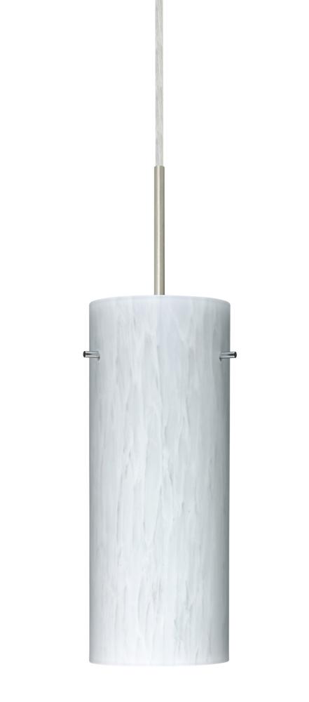 Besa Stilo 10 LED Pendant Carrera Satin Nickel 1x9W LED