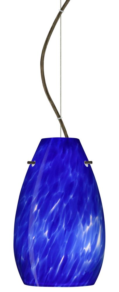 Besa Pera 9 Cable Pendant Blue Cloud Bronze 1x100W Medium Base