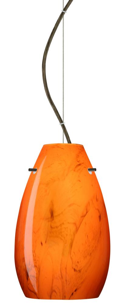 Besa Pera 9 LED Pendant Habanero Bronze 1x9W LED