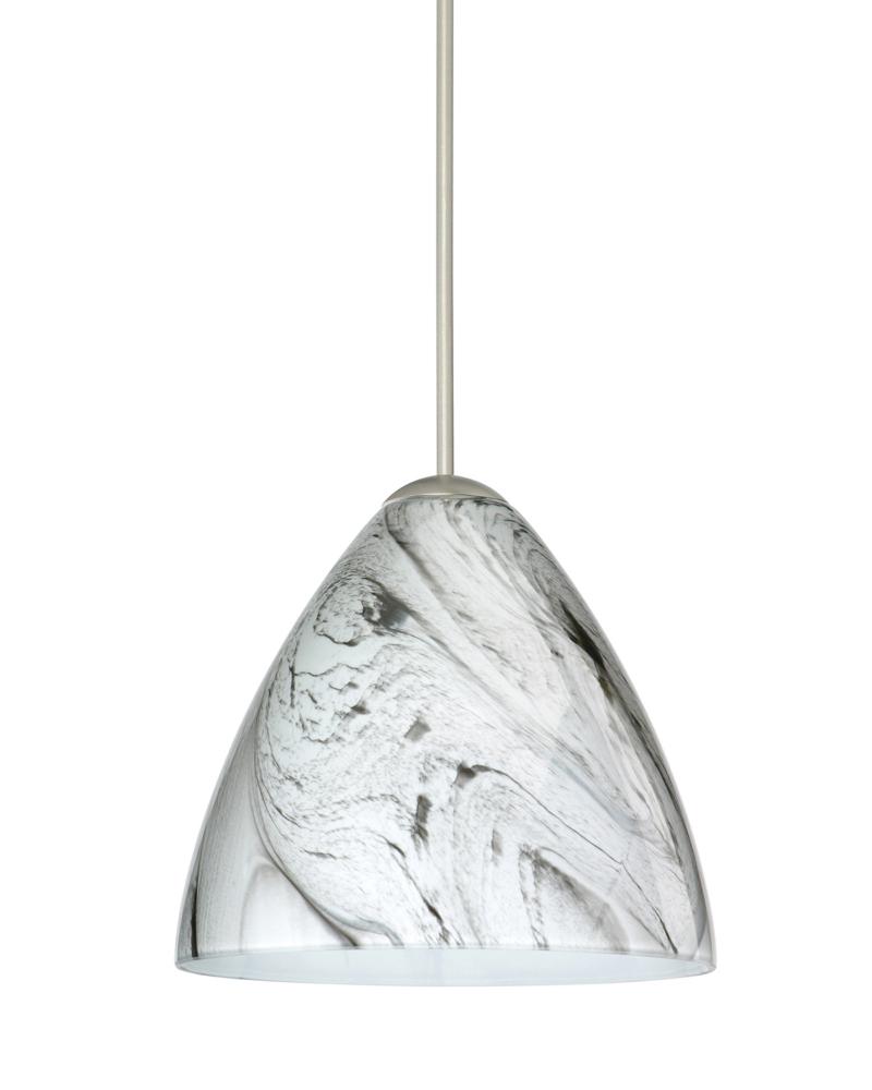 Besa Pendant Mia Satin Nickel Marble Grigio 1x50W Halogen