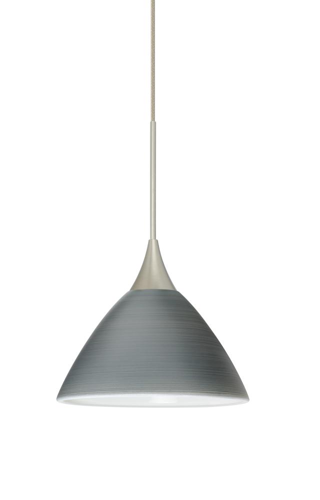 Besa Pendant Domi Satin Nickel Titan 1x6W LED