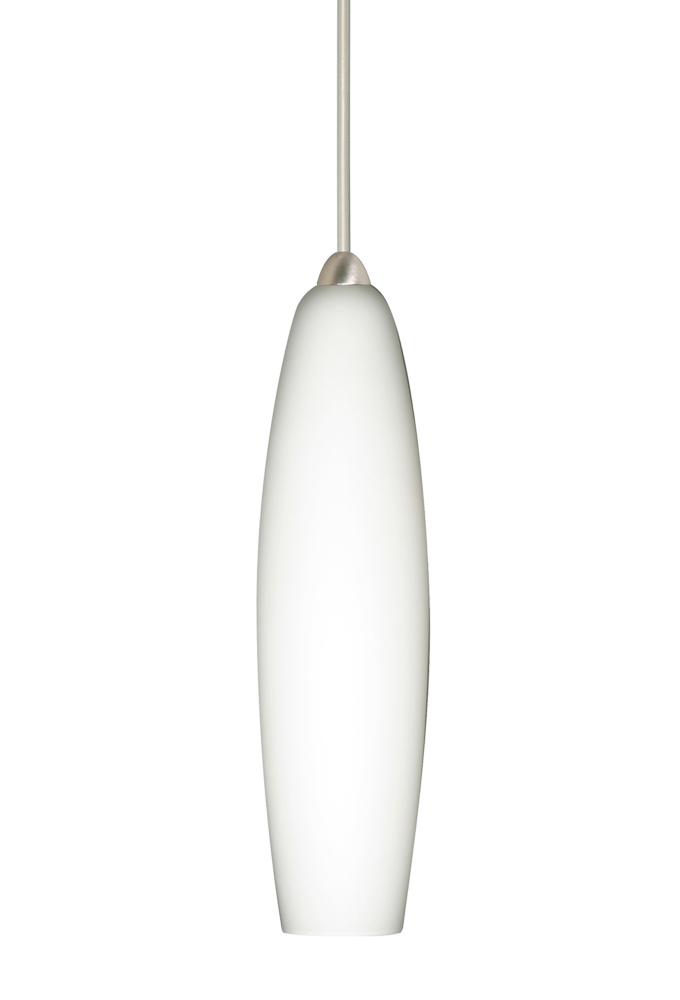 Besa Pendant Zumi Satin Nickel Opal Matte 1x5W LED