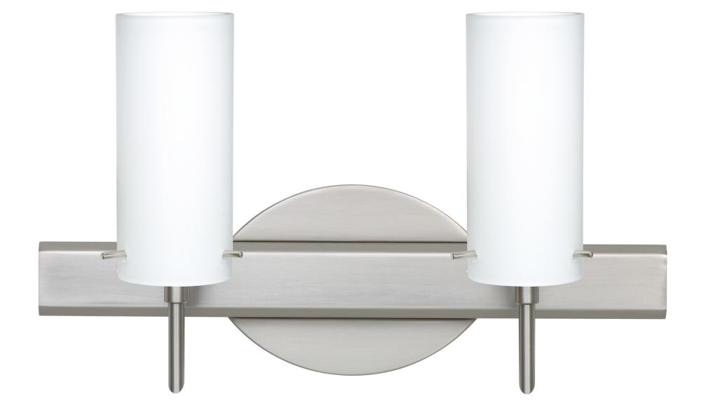 Besa Wall Copa 3 Satin Nickel Opal Matte 2x40W G9