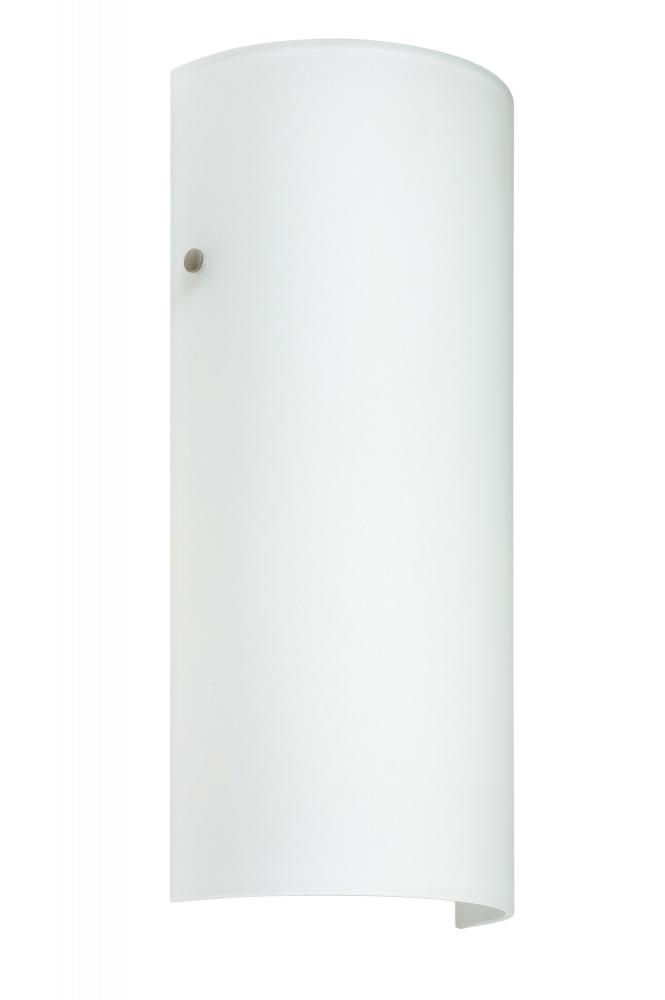 Besa Wall Torre 14 Satin Nickel White 1x75W Medium Base