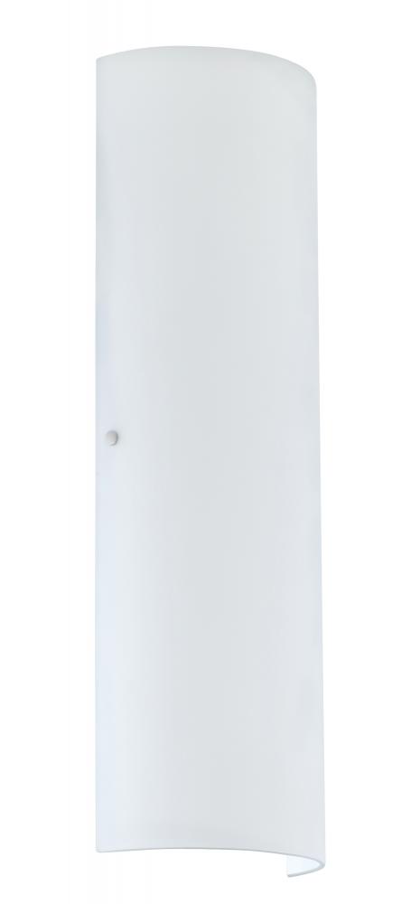 Besa Torre 22 LED Wall White Matte Polished Nickel 2x11W LED
