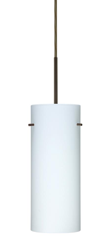 Besa Stilo 10 Pendant For Multiport Canopy Bronze Opal Matte 1x100W Medium Base