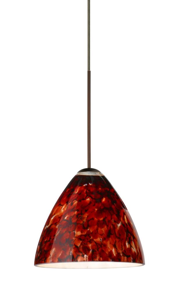 Besa Pendant Mia Bronze Garnet 1x50W Halogen