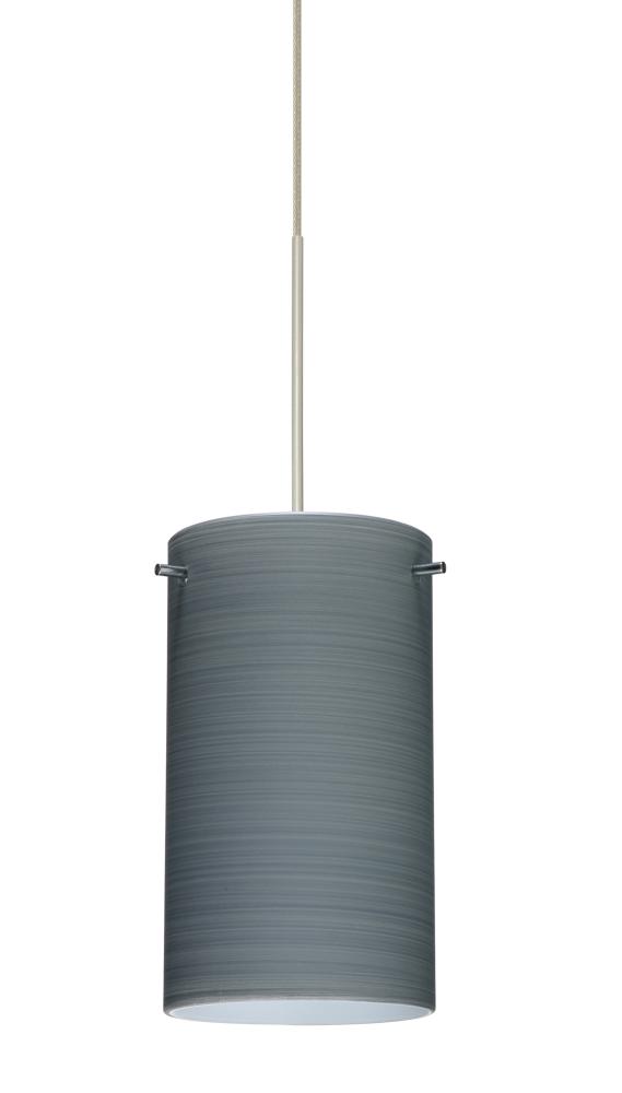 Besa Stilo 7 Pendant Satin Nickel Titan 1x50W Halogen