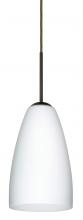 Besa Lighting 1JC-151107-BR - Besa Riva 9 Pendant Bronze Opal Matte 1x75W Medium Base