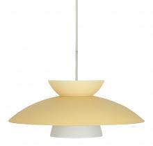 Besa Lighting 1JC-451397-SN - Besa Trilo 15 Pendant Satin Nickel Champagne 1x75W Medium Base