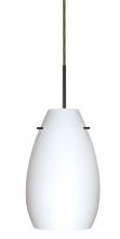 Besa Lighting 1JT-412607-LED-BR - Besa Pera 9 LED Pendant Opal Matte Bronze 1x9W LED