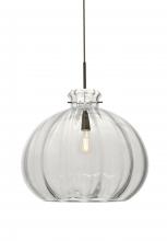 Besa Lighting 1JT-464588-EDIL-BR - Besa Pendant Pinta 12 Clear Bronze 1x8W LED Filament