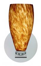 Besa Lighting 1SX-719818-LED-PN - Besa Wall Karli Polished Nickel Amber Cloud 1x5W LED