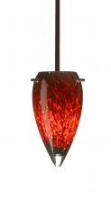 Besa Lighting 1TT-412541-BR - Besa Juli Stem Pendant Bronze Garnet 1x100W Medium Base