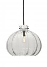 Besa Lighting 1TT-464588-EDIL-BR - Besa Stem Pendant Pinta 12 Clear Bronze 1x8W LED Filament