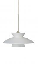 Besa Lighting 1XC-271825-SN - Besa Pendant Trilo 7 Satin Nickel Frost 1x50W Halogen