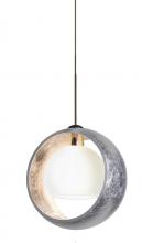 Besa Lighting 1XC-4293SS-BR - Besa Pendant Pogo Bronze Silver/Inner Silver 1x35W Halogen