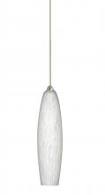 Besa Lighting 1XC-439519-LED-SN - Besa Pendant Zumi Satin Nickel Carrera 1x5W LED