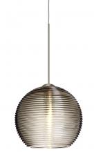 Besa Lighting 1XC-461502-SN - Besa Pendant Kristall 6 Satin Nickel Smoke 1x35W Halogen