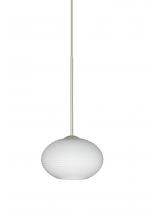 Besa Lighting 1XC-561207-LED-SN - Besa Pendant Lasso Satin Nickel Opal Matte 1x5W LED