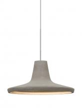 Besa Lighting 1XC-MODUSTN-LED-SN - Besa Modus Cord Pendant, Tan, Satin Nickel Finish, 1x9W LED