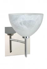 Besa Lighting 1SW-467952-CR-SQ - Besa Wall With Sq Canopy Brella Chrome Marble 1x40W G9