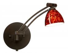 Besa Lighting 1WW-185841-BR - Besa Wall Divi Bronze Garnet 1x50W MR16