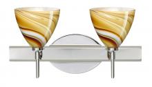 Besa Lighting 2SW-1779HN-LED-CR - Besa Wall Mia Chrome Honey 2x5W LED