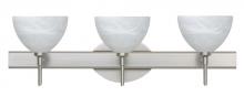 Besa Lighting 3SW-467952-SN - Besa Wall Brella Satin Nickel Marble 3x40W G9