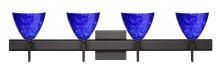 Besa Lighting 4SW-177986-BR-SQ - Besa Wall With SQ Canopy Mia Bronze Blue Cloud 4x40W G9