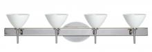 Besa Lighting 4SW-174307-CR - Besa Wall Domi Chrome White 4x40W G9