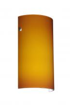 Besa Lighting 704280-LED-PN - Besa Tamburo LED Wall Amber Matte Polished Nickel 1x8W LED